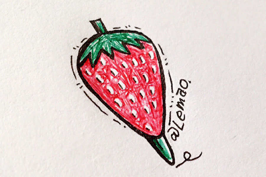画一个草莓味的春天-图7