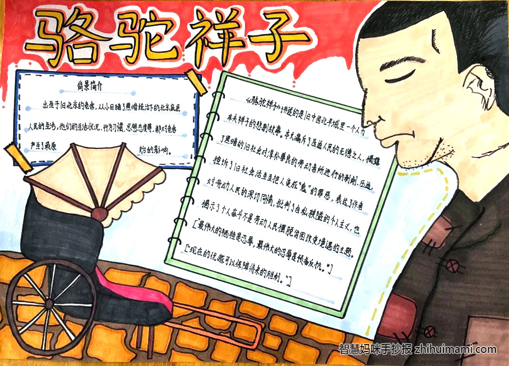 骆驼祥子手抄报简单好看（9张）-图3