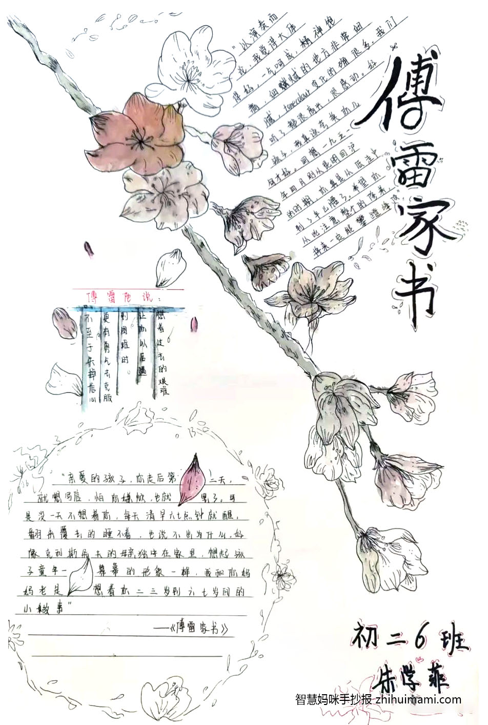 七年级傅雷家书手抄报简单又漂亮（8张）-图8