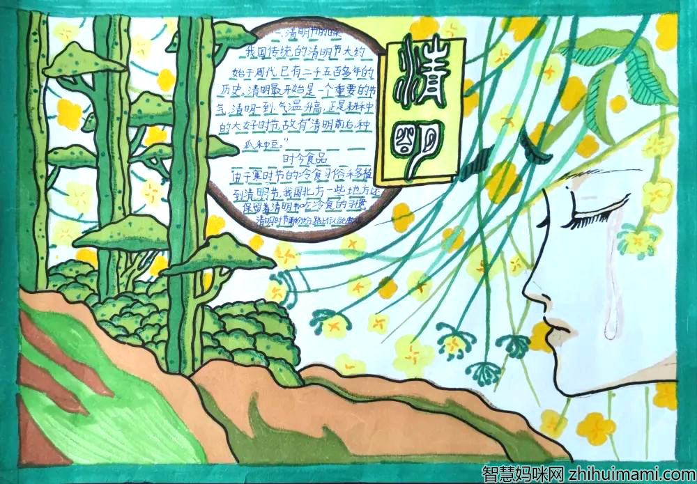 简单的清明节手抄报内容-图4