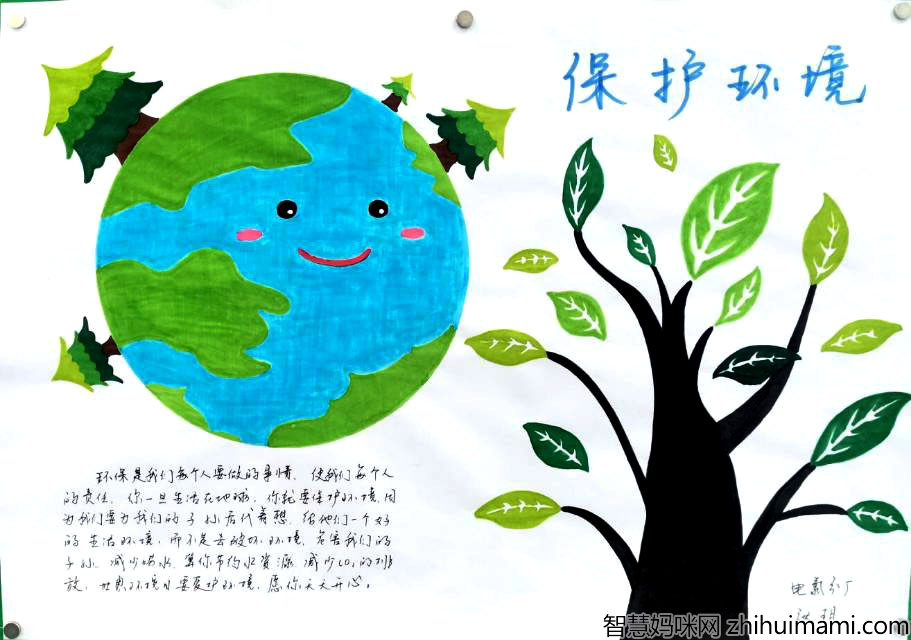 简单的小学世界环境日手抄报-图3