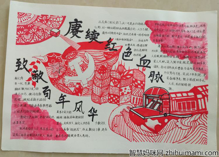 建团百年手抄报图片-图3