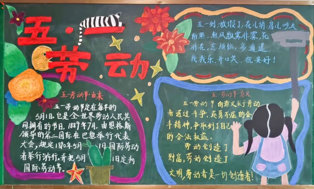 9张关于劳动光荣的黑板报设计-图2