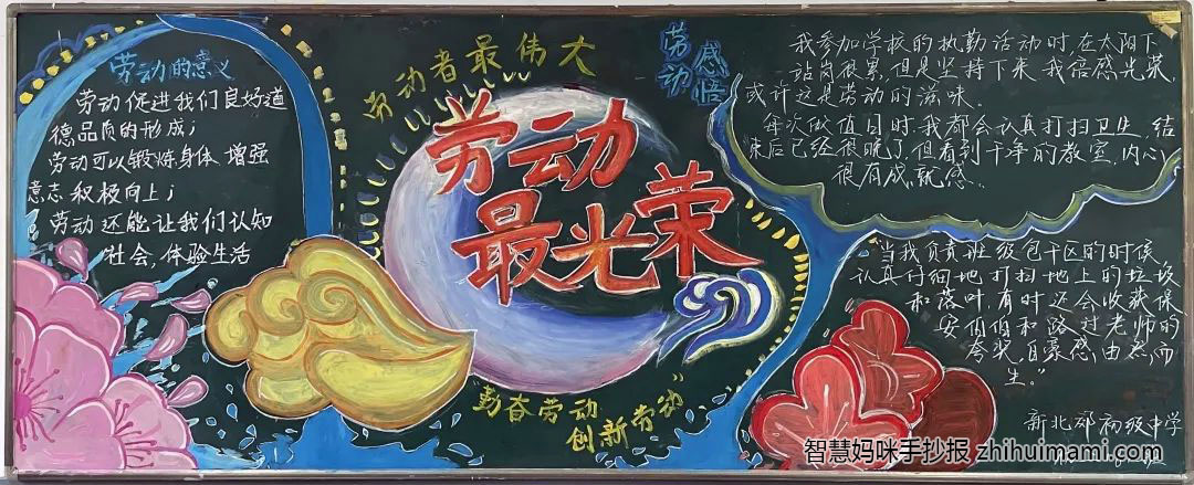 五一劳动节黑板报图片（12张）-图1
