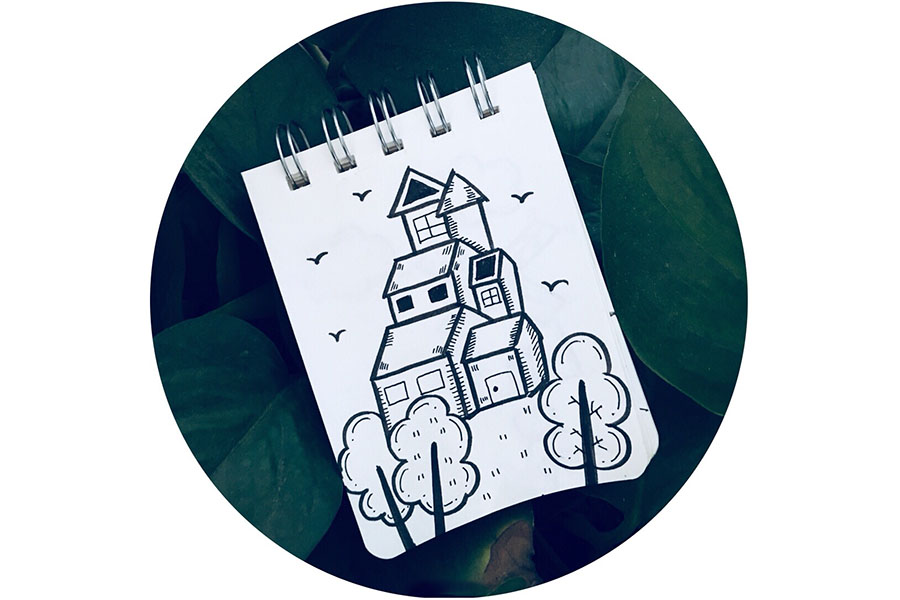 9张春天风景简笔画图片-图3