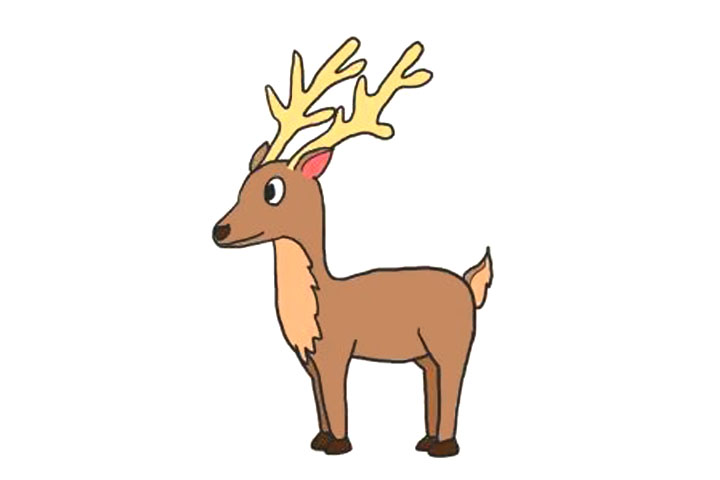 怎么画鹿