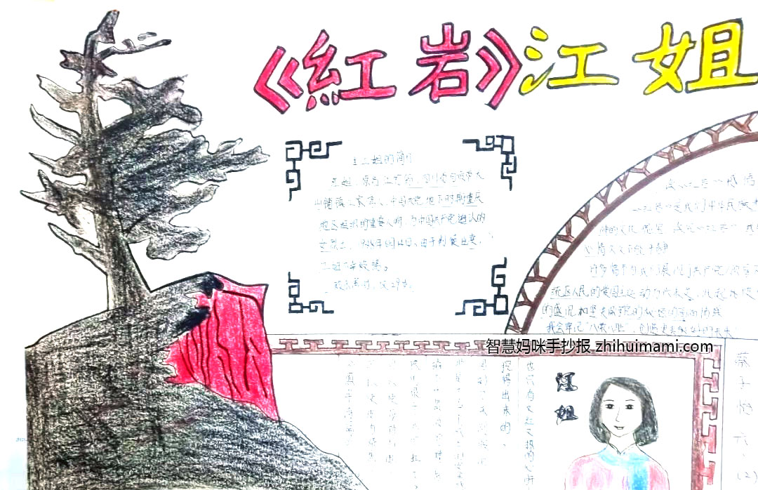 六年级红岩精神代代传手抄报（7张）-图4