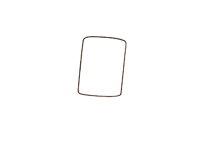 几何图形画动物 方块小熊简笔画-图1