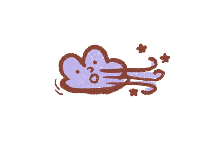 一组可爱的天气简笔画图片-图8