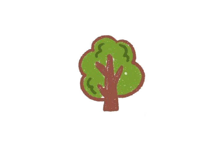 大树简笔画图片简单漂亮10张-图2