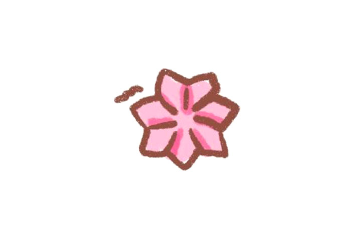 花儿朵朵十张简单好画的花朵简笔画图片-图8