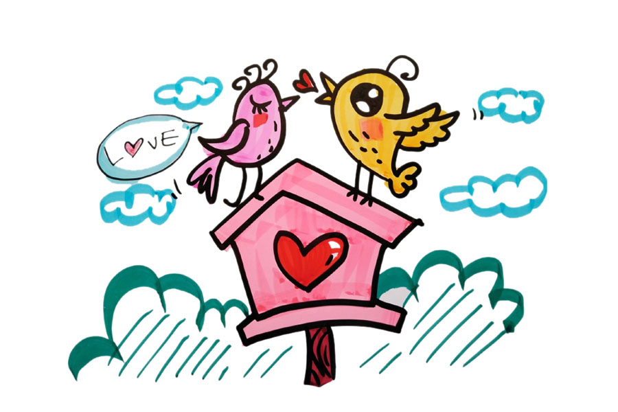 情人节主题简笔画图片大全-图4