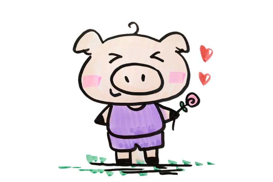 情人节主题简笔画图片大全-图6