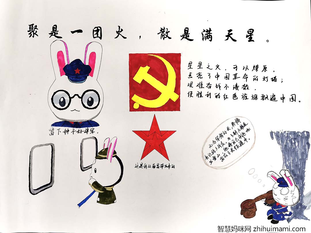  建团百年主题手抄报一等奖作品11张-图7