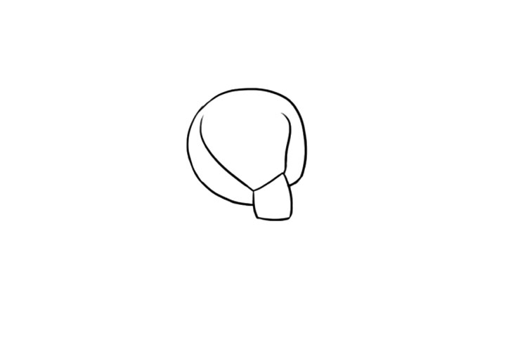 简单围巾简笔画画法步骤-图3