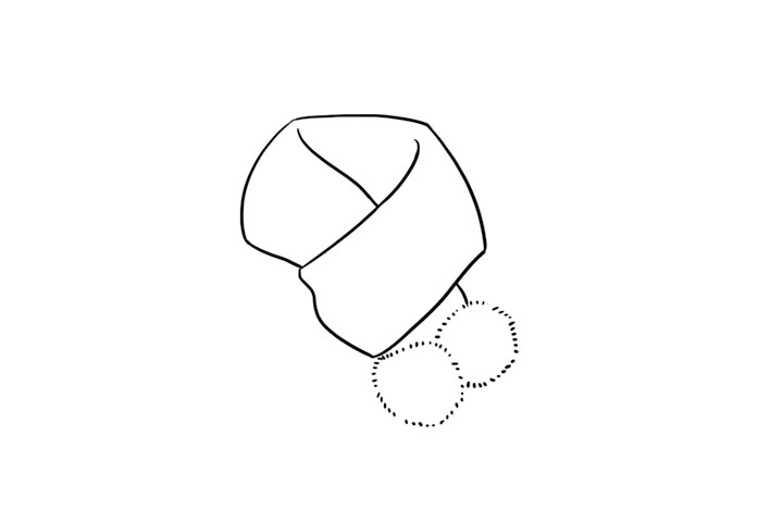 围巾简笔画图片大全-图6