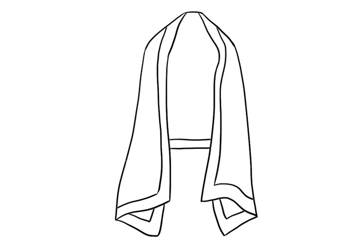围巾简笔画图片大全-图9