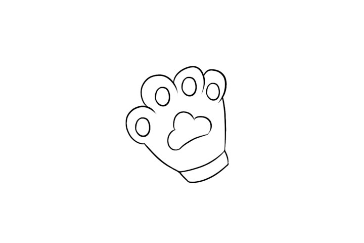 手套简笔画图片大全-图16