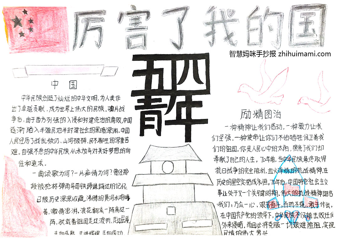 2022年五四青年节手抄报图片及内容-图5