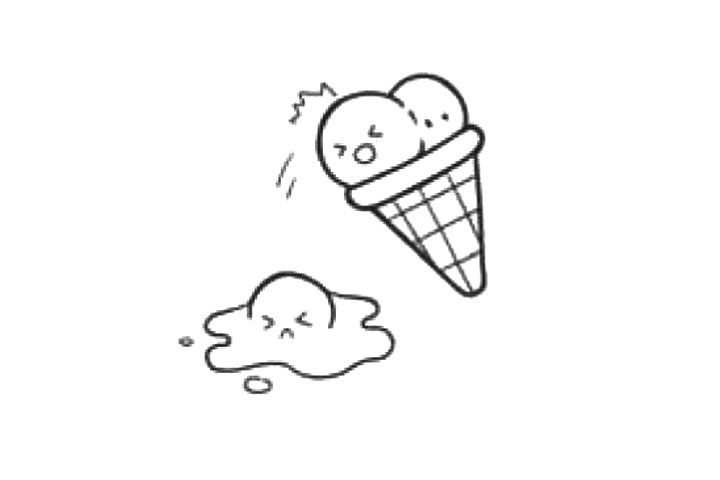 步骤4：画出表情和符号。