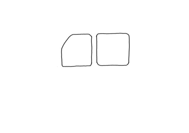 猪猪一家去郊游简笔画-图1