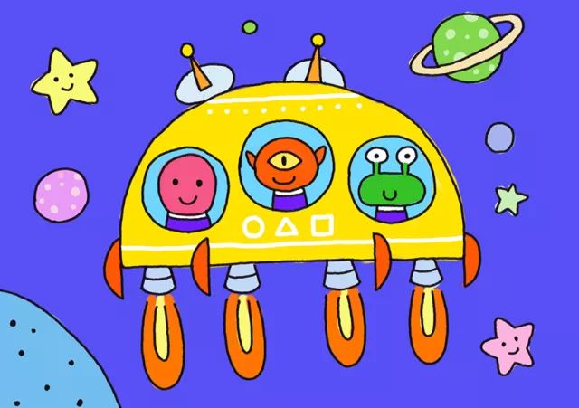 外星飞船怎么画