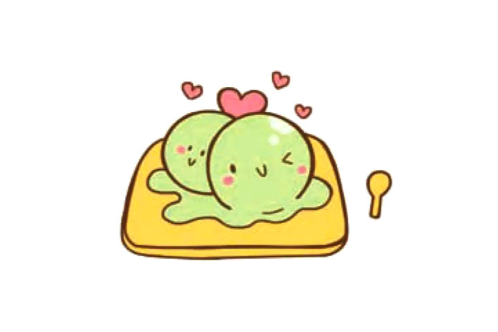 一盘冰激凌简笔画画法步骤