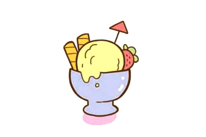 漂亮的冰激凌简笔画图片大全-图2