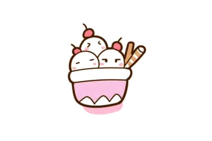 漂亮的冰激凌简笔画图片大全-图5