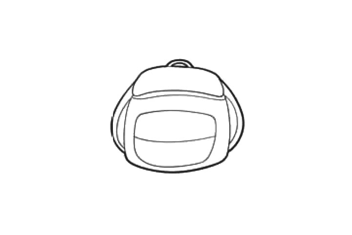 步骤3：再画一个前面的拉链袋。