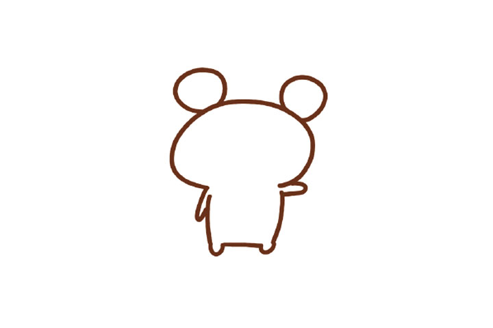 简单可爱的鼠小弟简笔画-图3