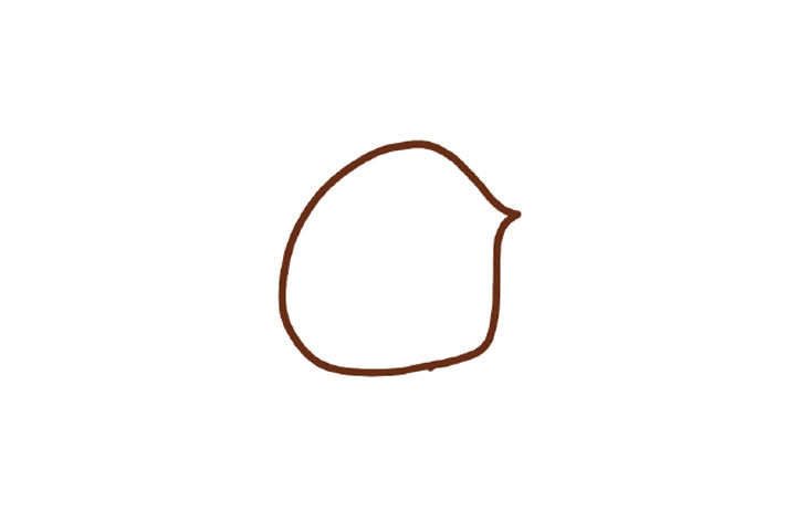 开心的小老鼠简笔画-图1