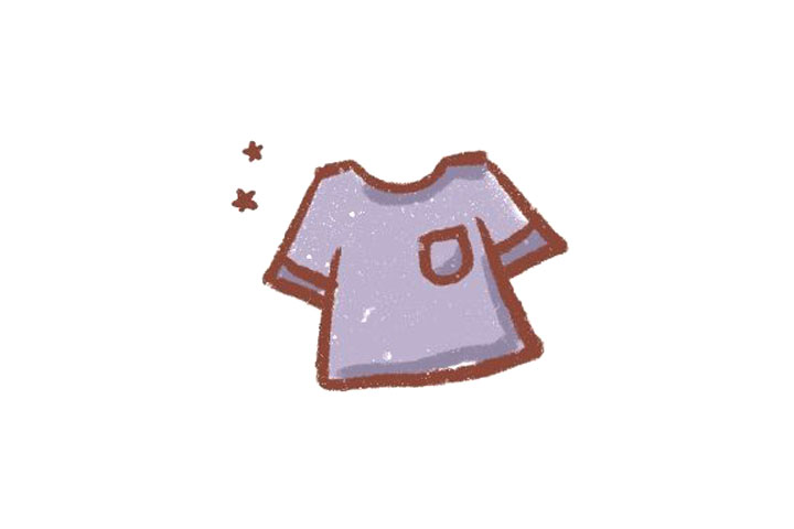 漂亮的衣物简笔画图片大全-图8