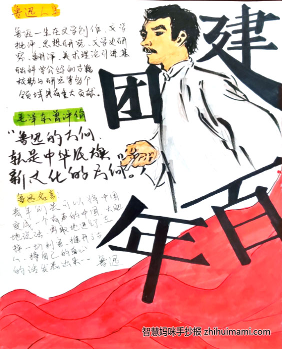 百年团史青春妙绘主题手抄报（12张）-图7