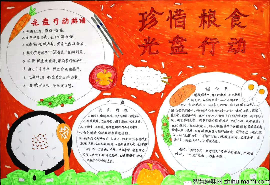 光盘行动手抄报最漂亮的-图3