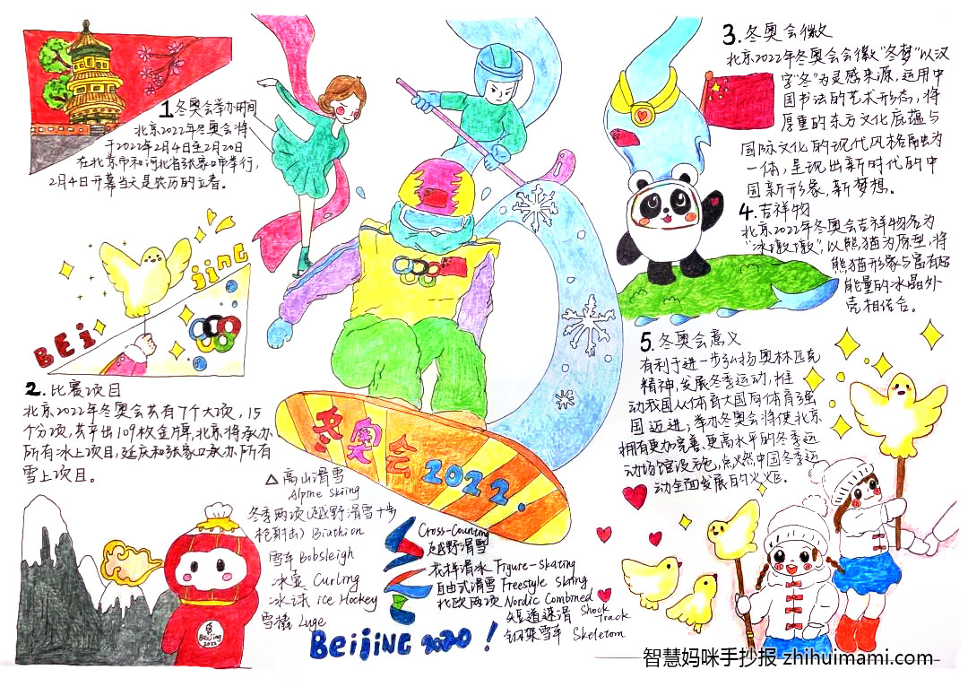 步骤6：《乘冰破雪，逐梦青春》创作理念：主题关于冬奥会，作品名称为“乘冰破雪，逐梦青春”.设计主题围绕着“冰雪”、“冬奥会”、“洋溢青春”制作，视觉效果追求如同青春般的五彩斑斓又不失冰雪般的细腻。