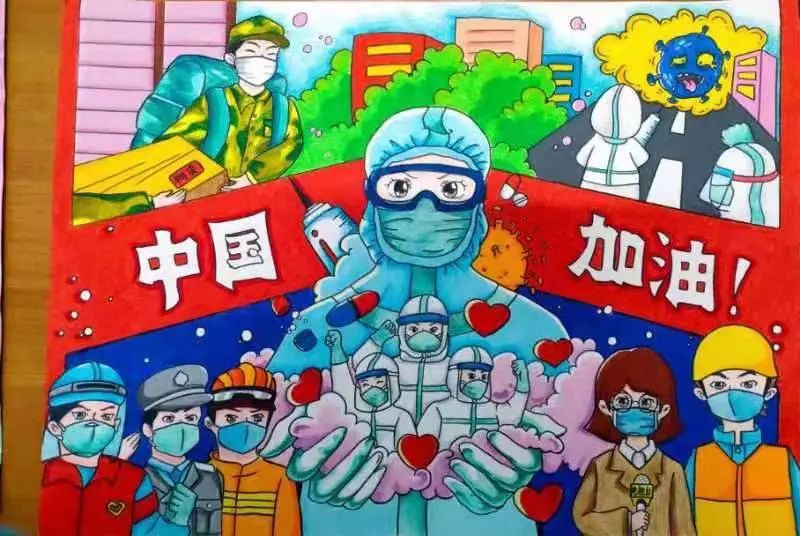 步骤3：《同风雨，共抗疫》创作灵感：  2020年春节，突如其来的病毒打乱了我们的团圆计划，这个春节，注定难忘，疫情不灭，煎熬难消，但无论有多难，总有那么一群人将责任扛在肩上，有默默救治病人的白衣天使、有电视台的工作人员、有帮忙运输物资的军人、有帮助维护工作的志愿者、警察等等，抗疫永远不是一群人的事情，是我们全中国人民的共同义务，全国人民要凝聚必胜信念，共同对抗疫情，中国加油！