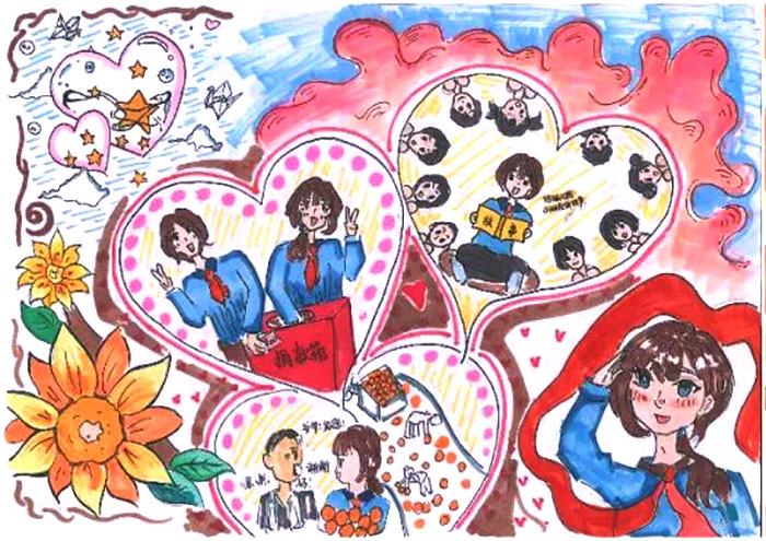 少先队主题绘画作品（30张）-图9