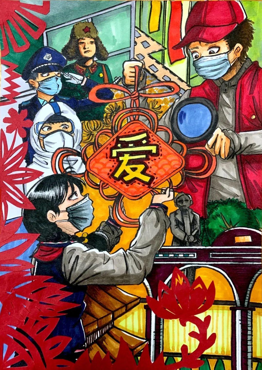 少先队主题绘画作品（30张）-图14