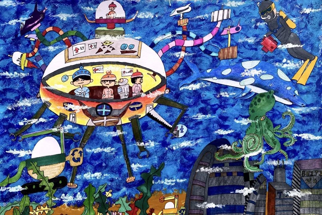 落实“双减” 与美同行低年级科学幻想画优秀作品-图2