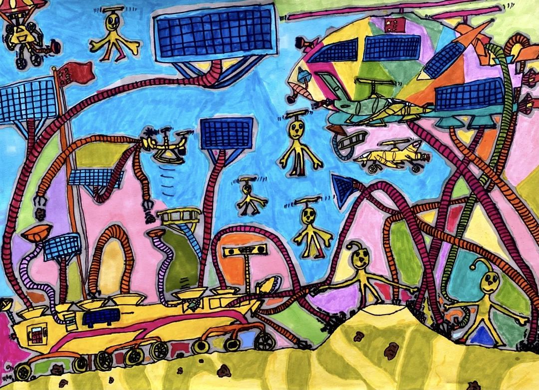 落实“双减” 与美同行低年级科学幻想画优秀作品-图3