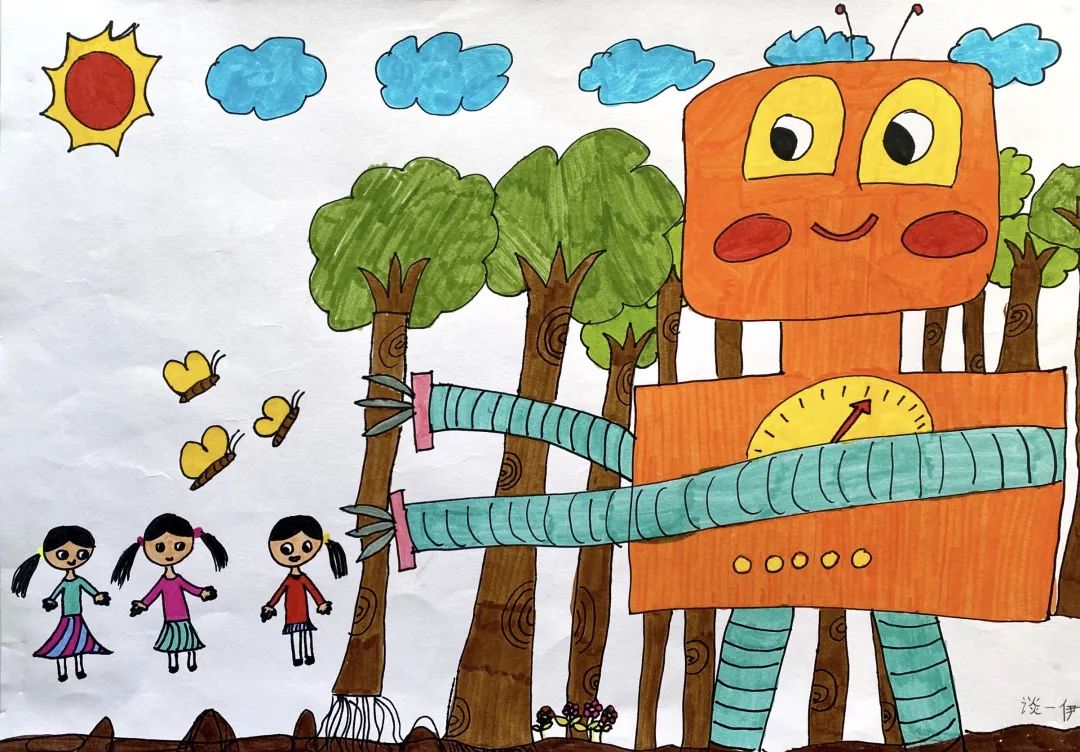 落实“双减” 与美同行低年级科学幻想画优秀作品-图13