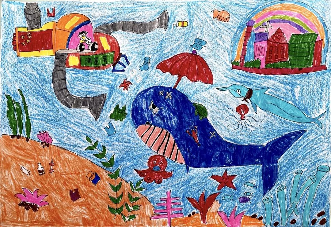 落实“双减” 与美同行低年级科学幻想画优秀作品-图15