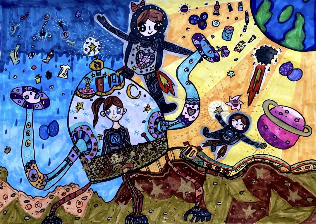 创意低年级科学幻想画优秀作品（18张）-图4