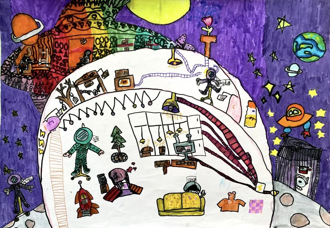 创意低年级科学幻想画优秀作品（18张）-图8