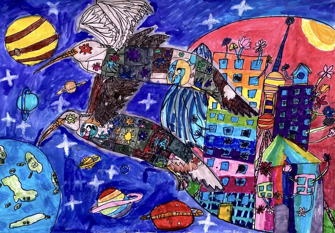 创意低年级科学幻想画优秀作品（18张）-图15
