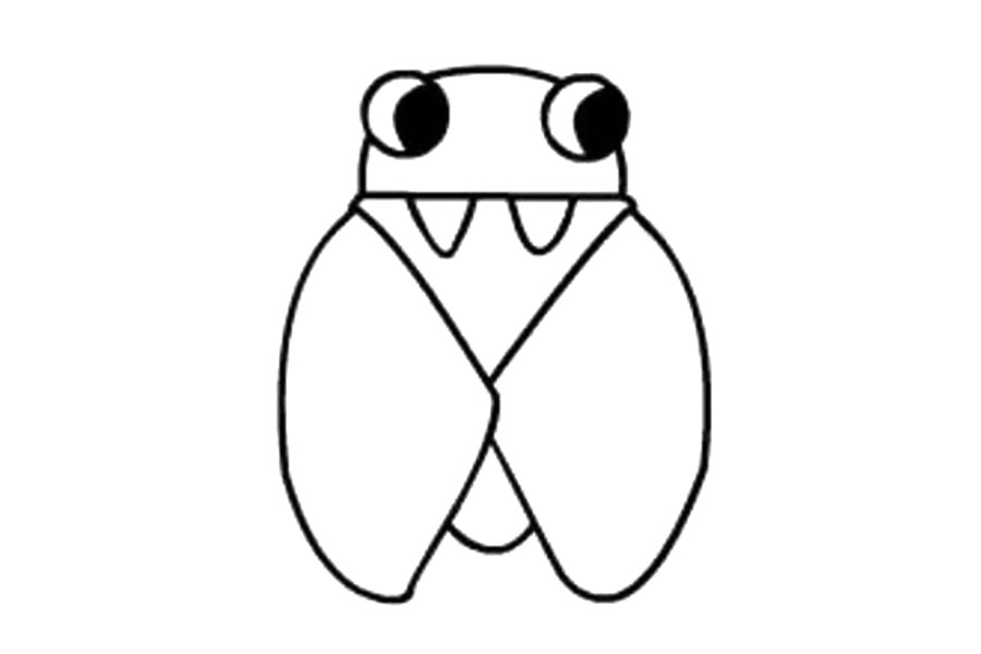 步骤5：画出身体。