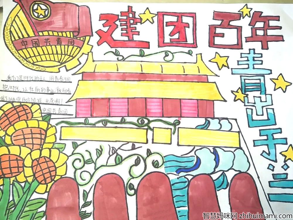 建团百年青出于蓝手抄报内容-图1