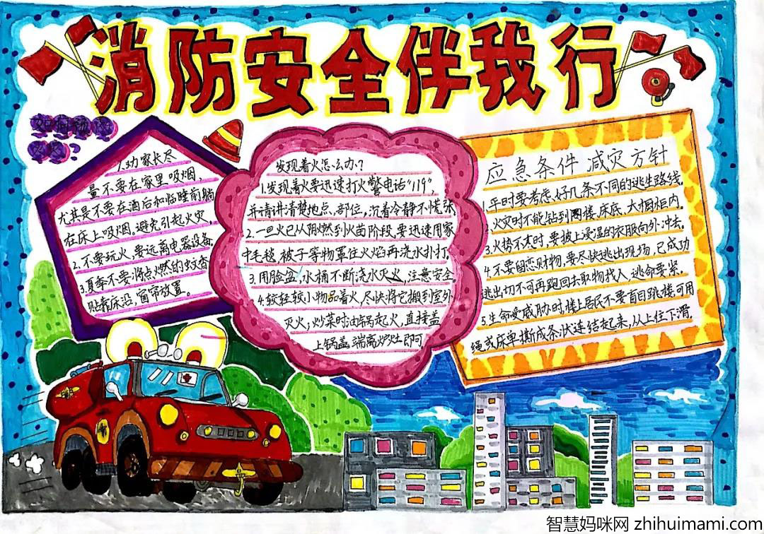 消防安全手抄报简单好画-图2