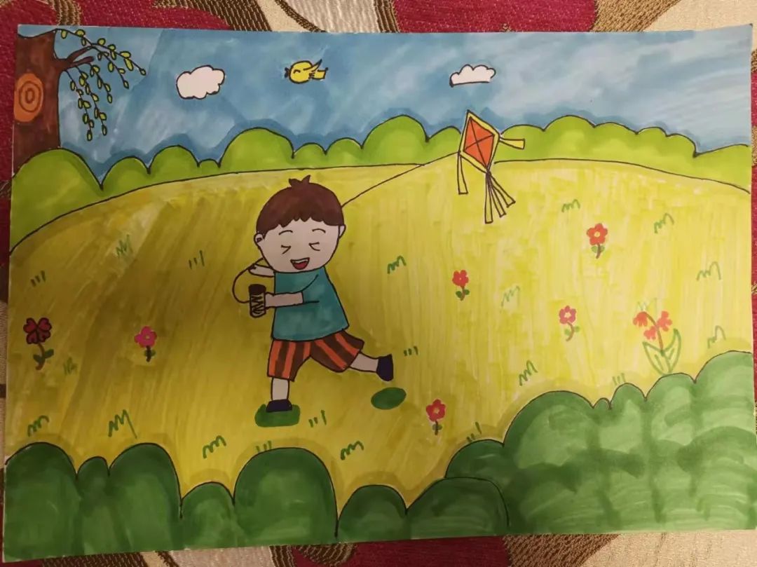 小学生“我眼中的春天”绘画作品-图6